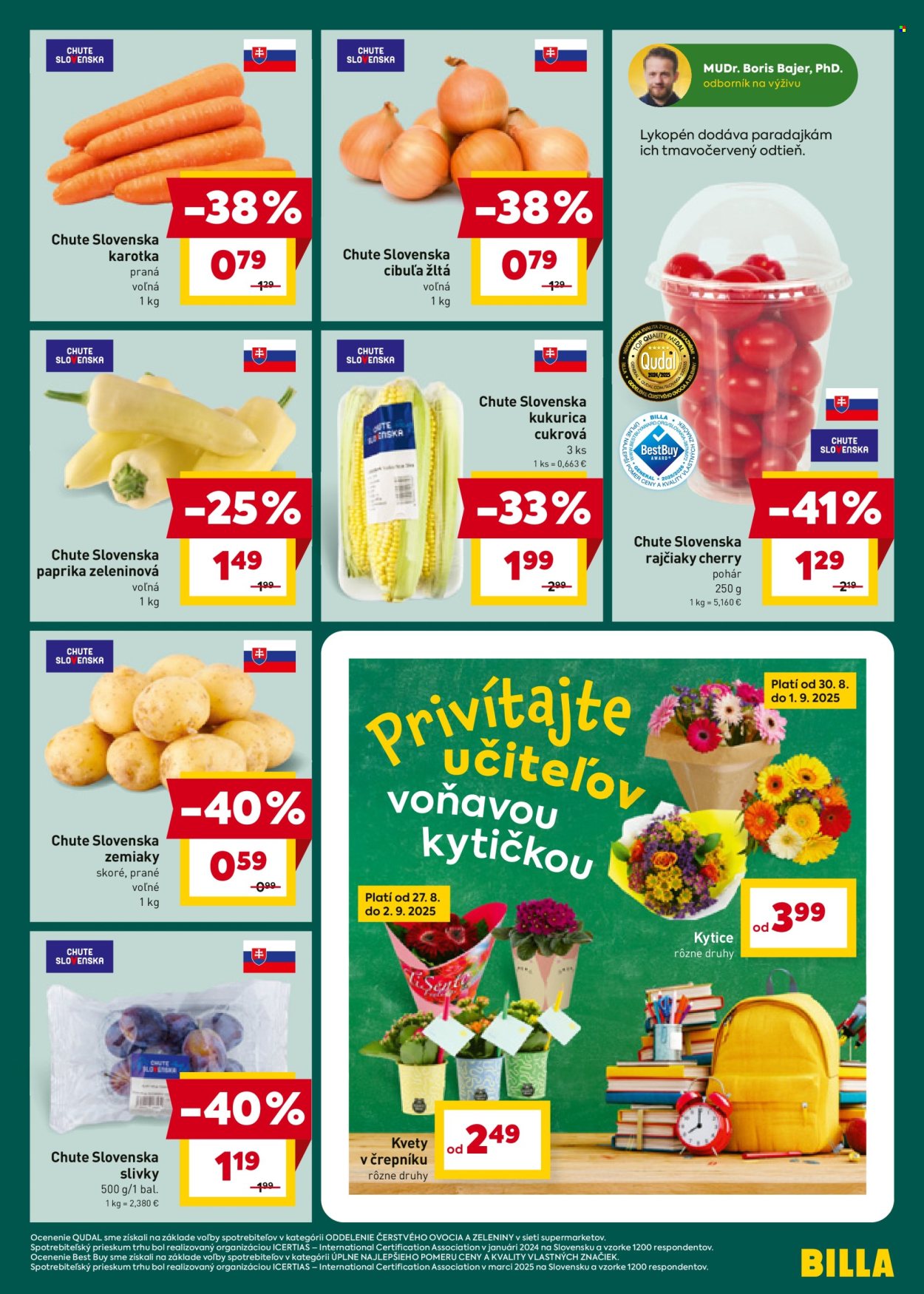 Leták Billa - 27.8.2025 - 2.9.2025. Strana 3