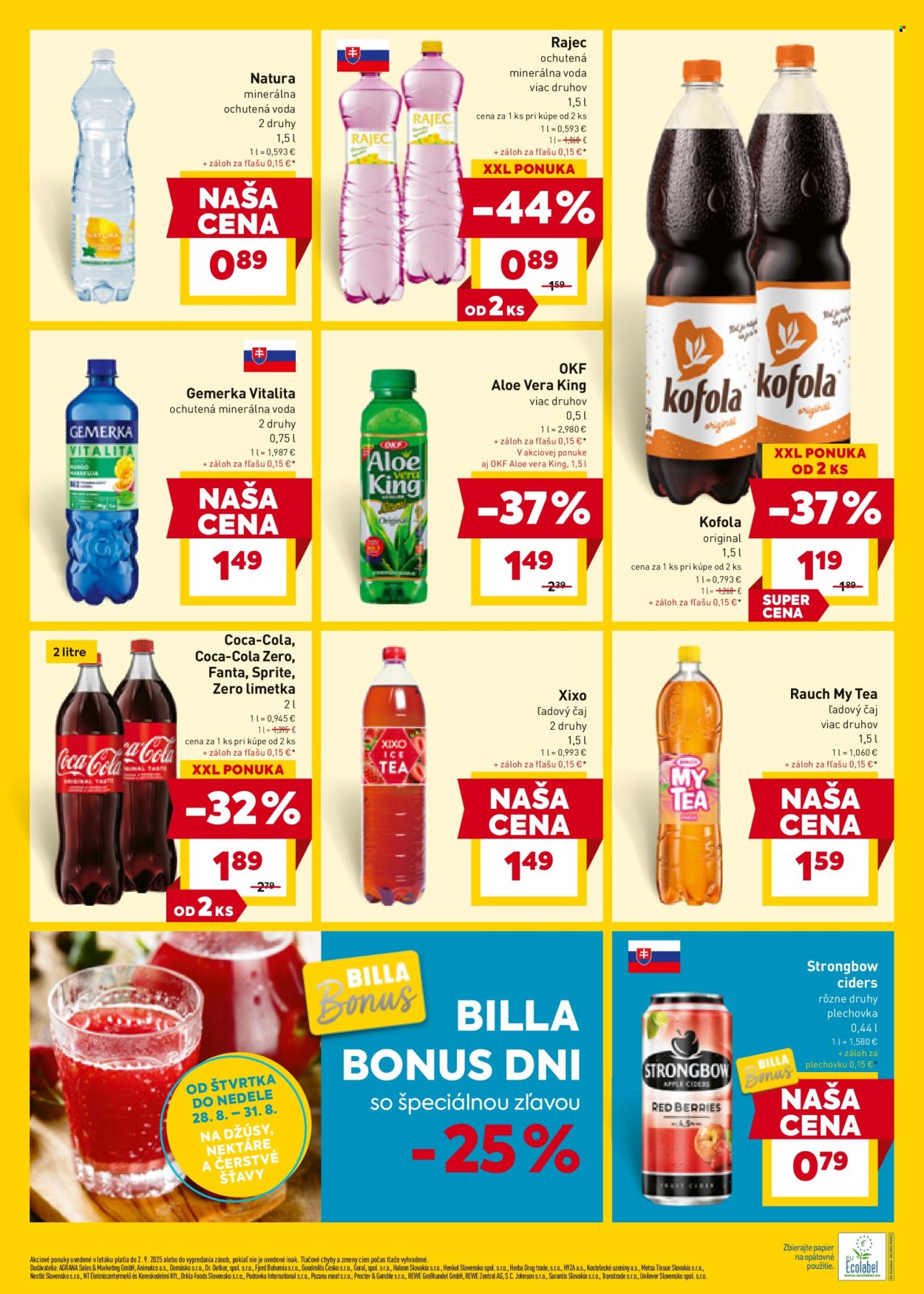 Leták Billa - 27.8.2025 - 2.9.2025. Strana 17