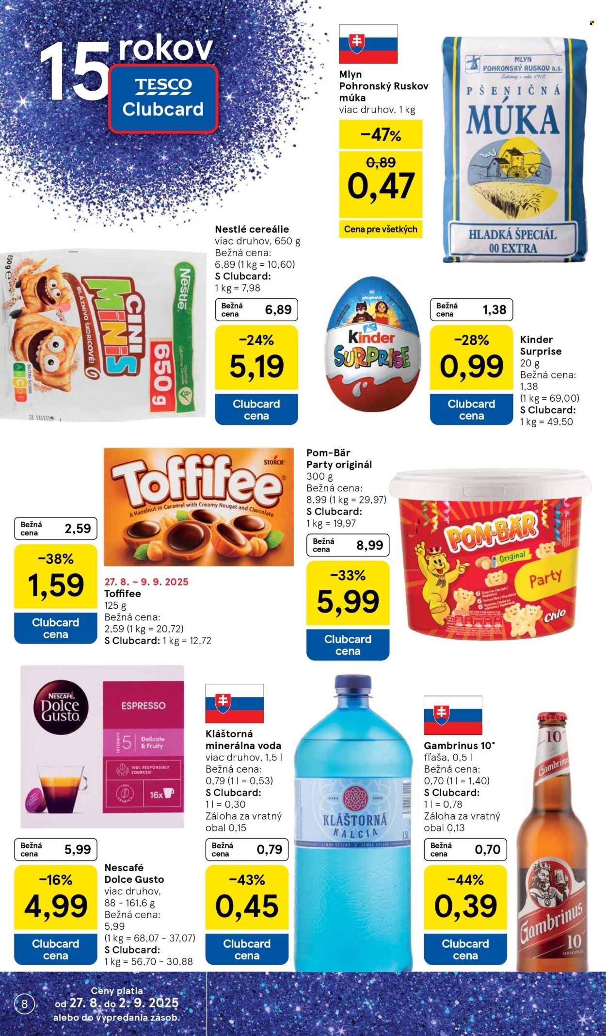 Leták TESCO - 27.8.2025 - 2.9.2025. Strana 8