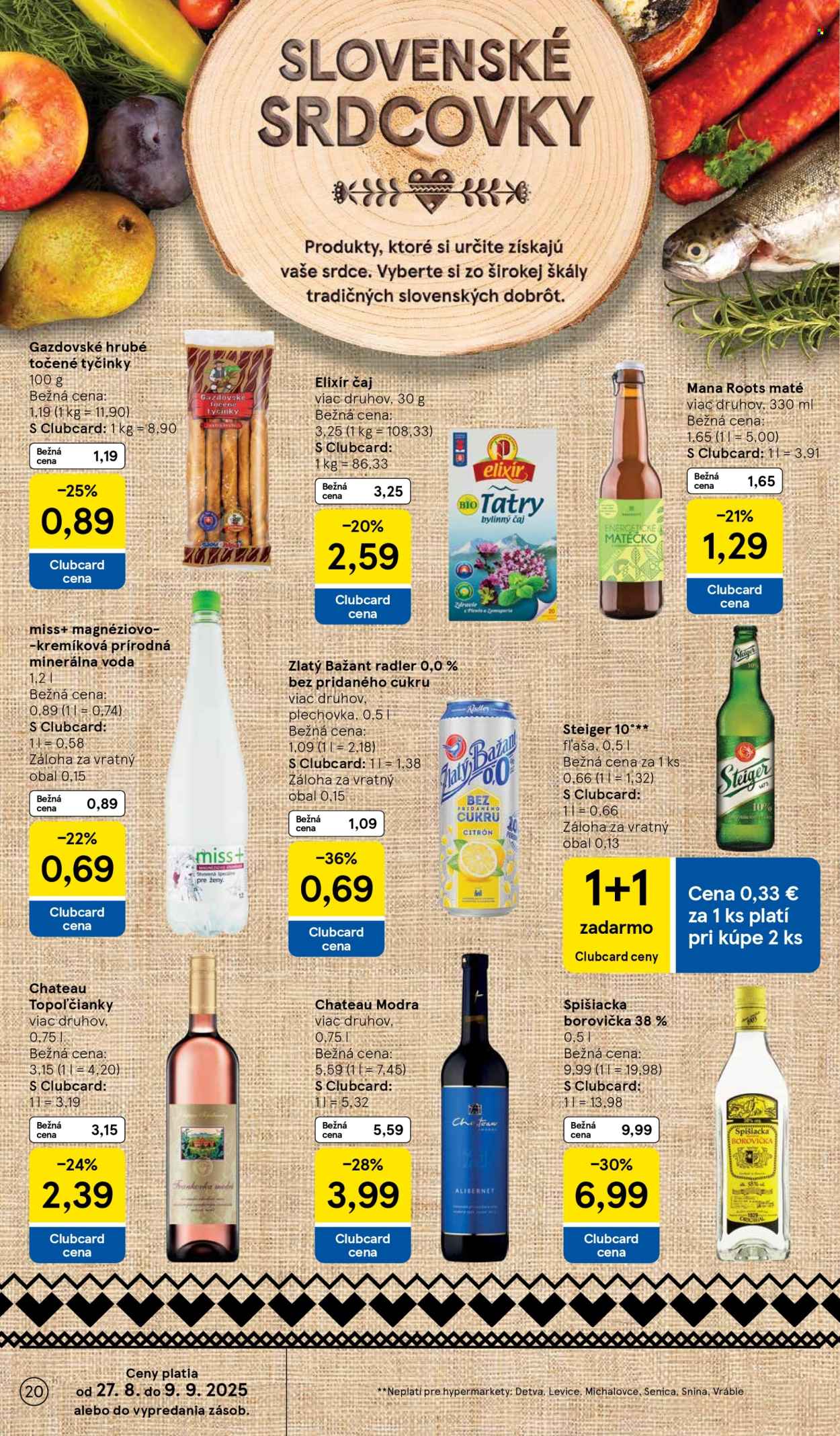 Leták TESCO - 27.8.2025 - 2.9.2025. Strana 20