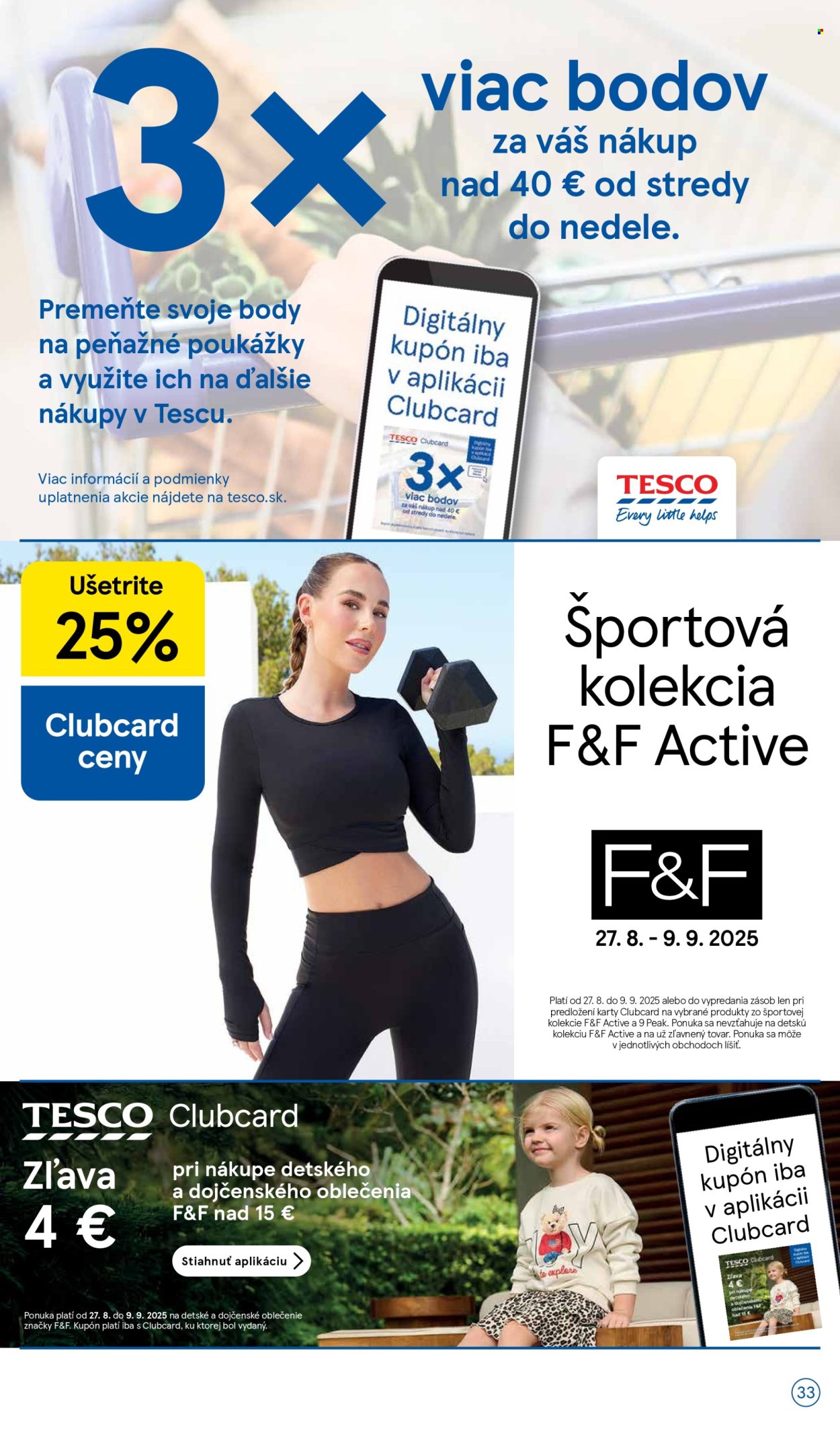 Leták TESCO - 27.8.2025 - 2.9.2025. Strana 33