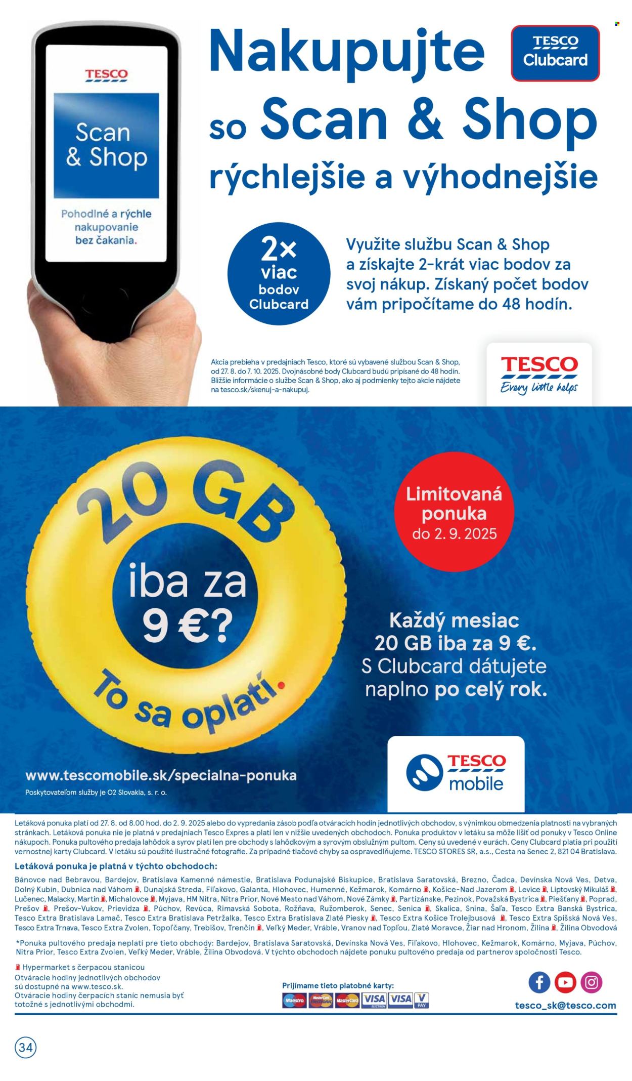Leták TESCO - 27.8.2025 - 2.9.2025. Strana 34