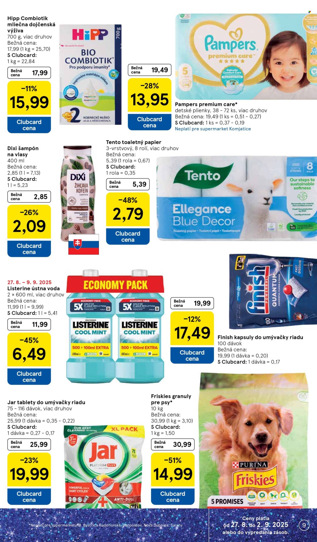 Leták TESCO supermarket - 27.8.2025 - 2.9.2025. Strana 9
