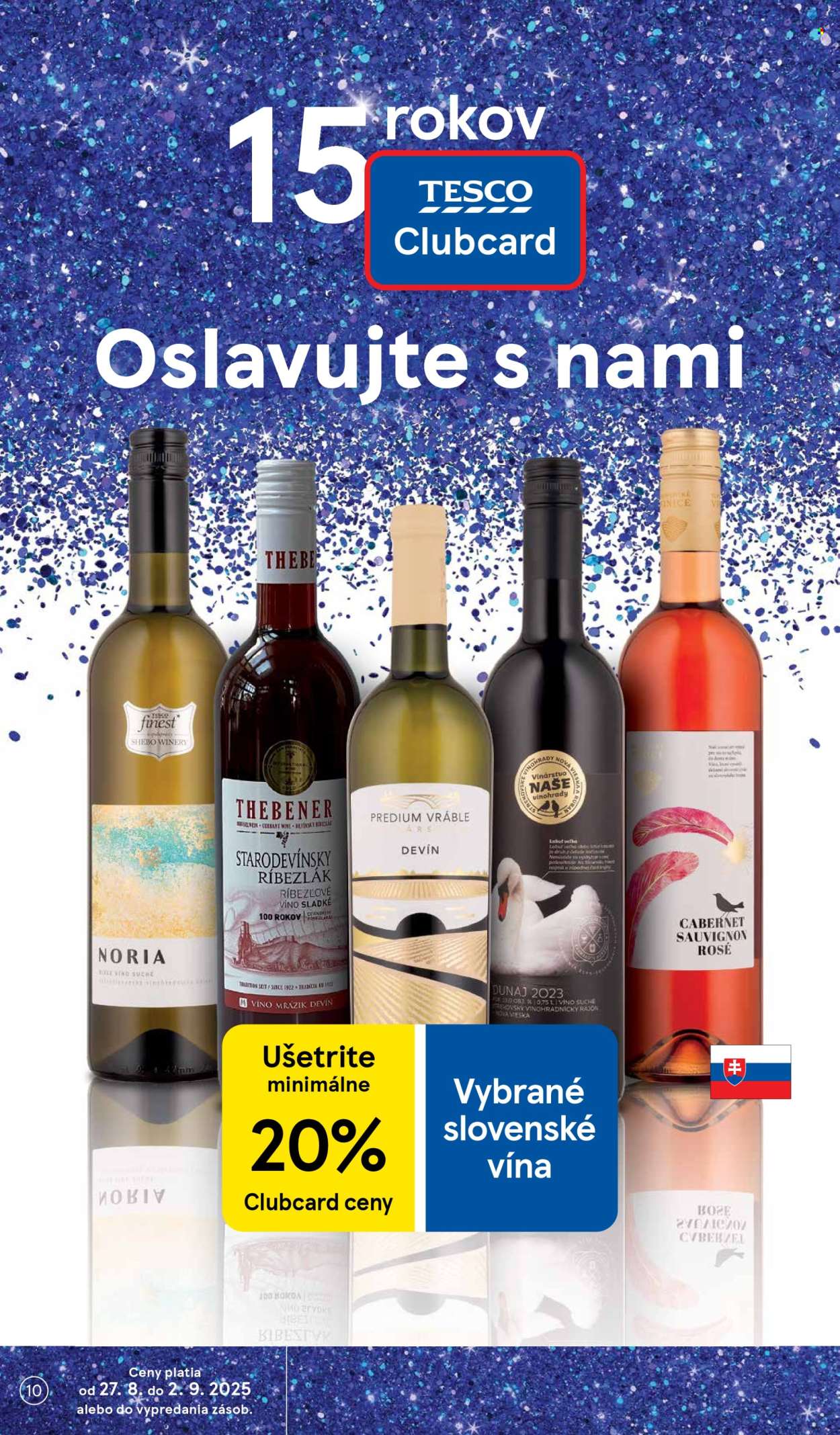 Leták TESCO supermarket - 27.8.2025 - 2.9.2025. Strana 10