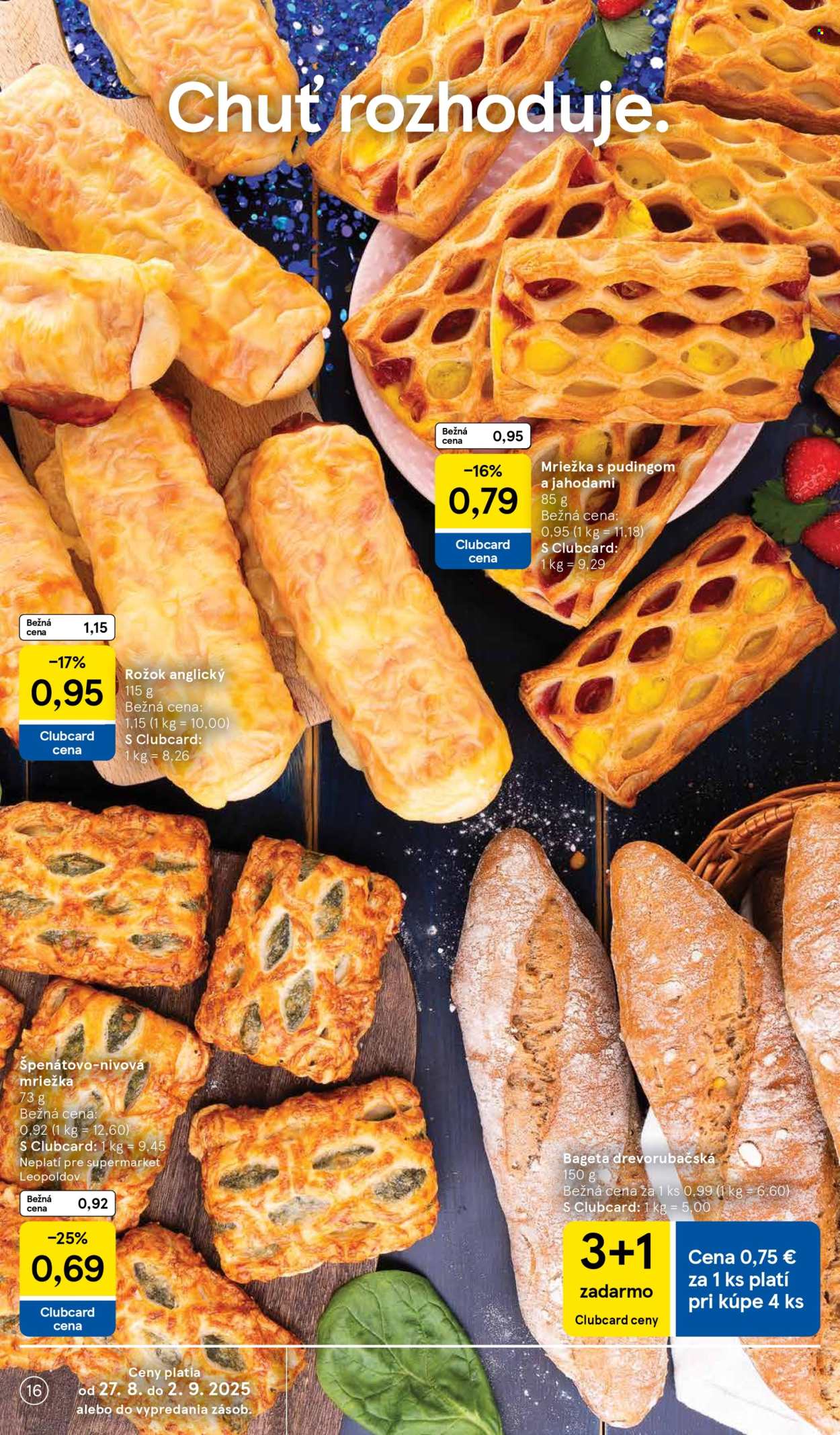 Leták TESCO supermarket - 27.8.2025 - 2.9.2025. Strana 16