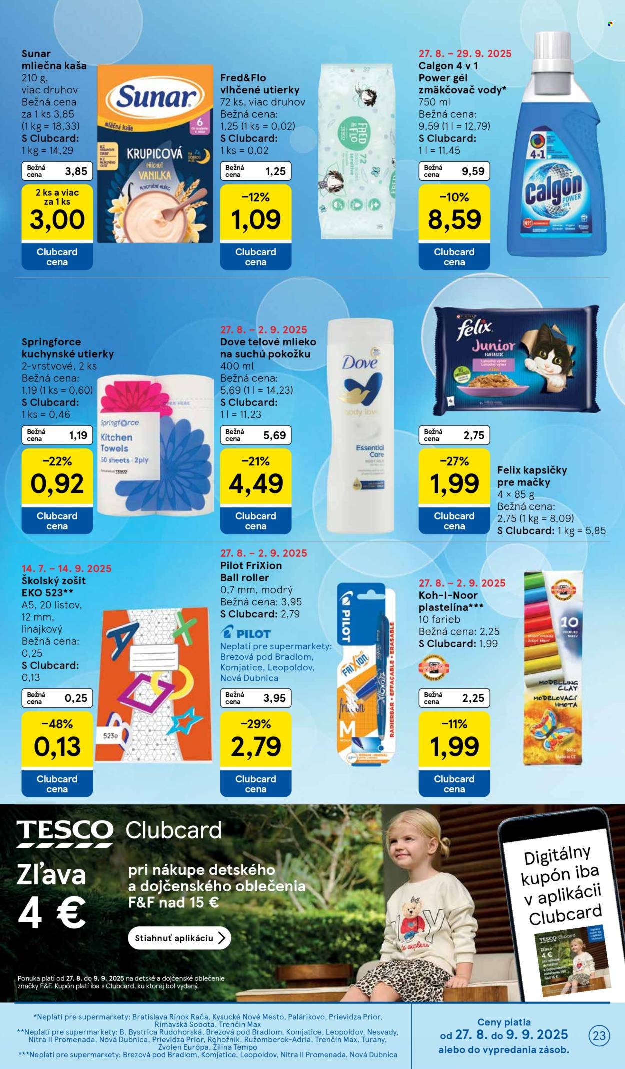 Leták TESCO supermarket - 27.8.2025 - 2.9.2025. Strana 23