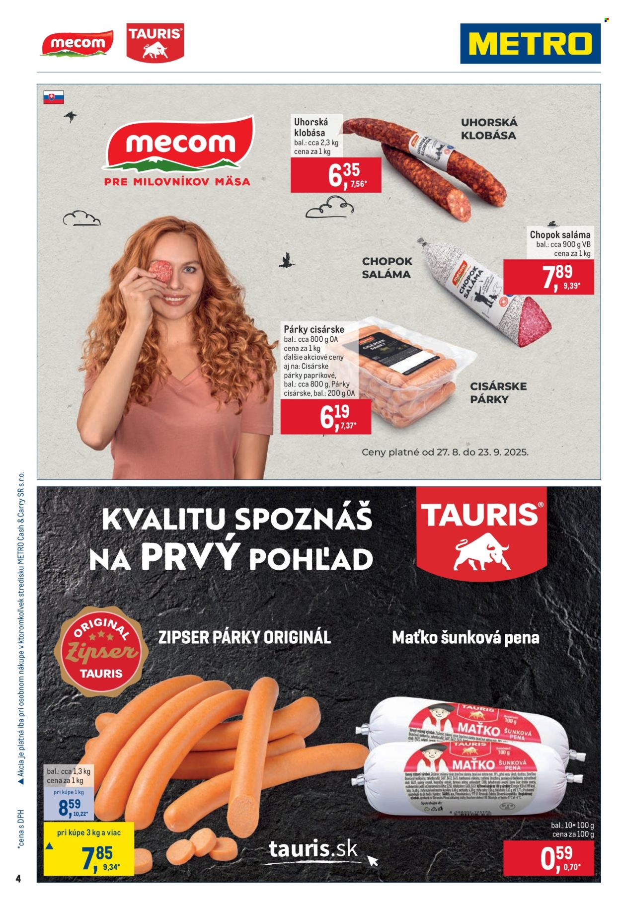 Leták Metro - 27.8.2025 - 23.9.2025. Strana 4