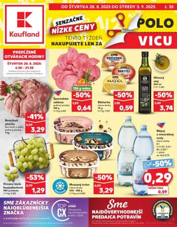 Leták Kaufland - 28.8.2025 - 3.9.2025.