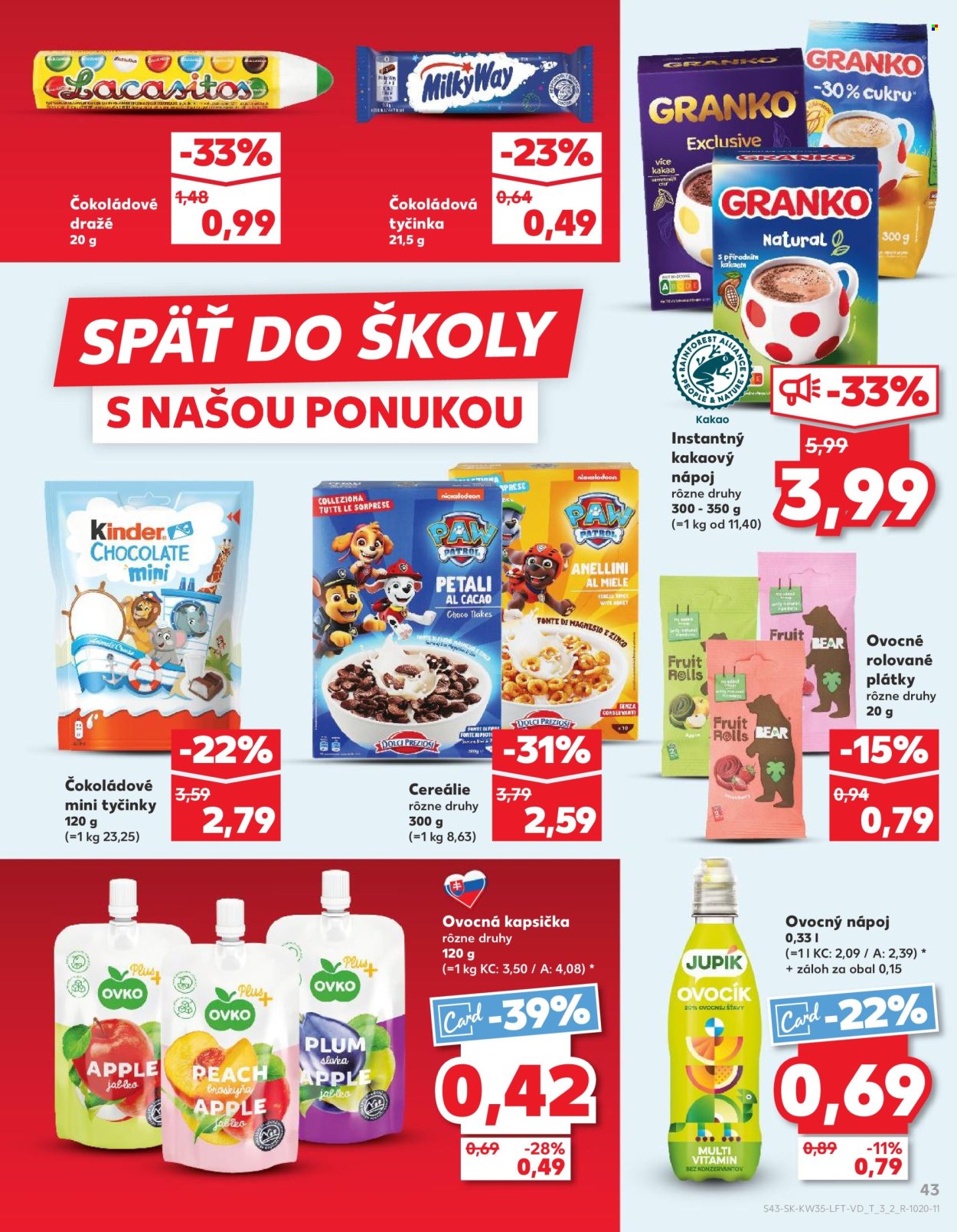 Leták Kaufland - 28.8.2025 - 3.9.2025. Strana 43