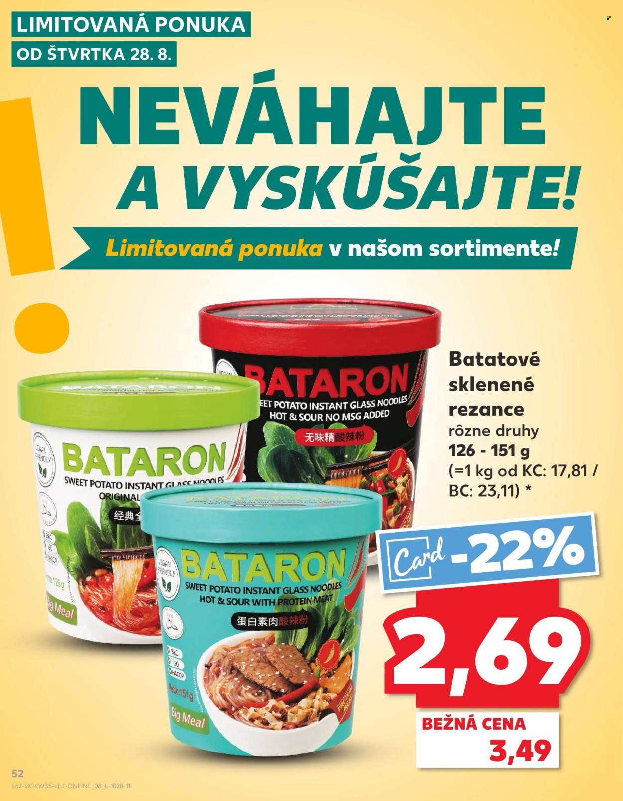 Leták Kaufland - 28.8.2025 - 3.9.2025. Strana 52