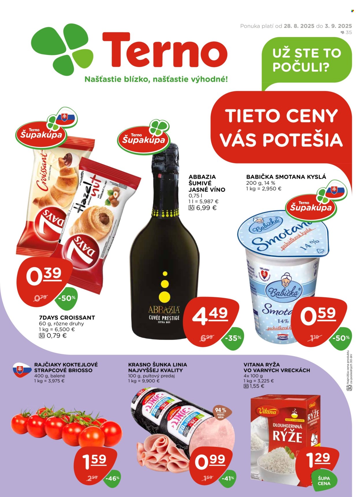 Leták Terno - 28.8.2025 - 3.9.2025. Strana 1