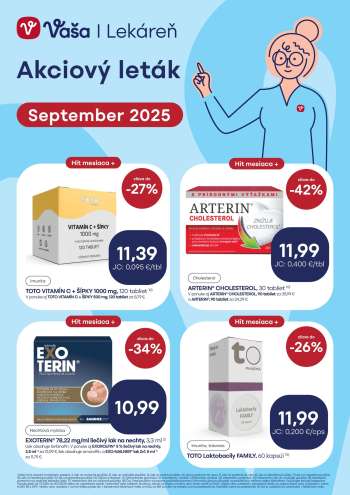 Leták Vaša lekáreň - 1.9.2025 - 30.9.2025.