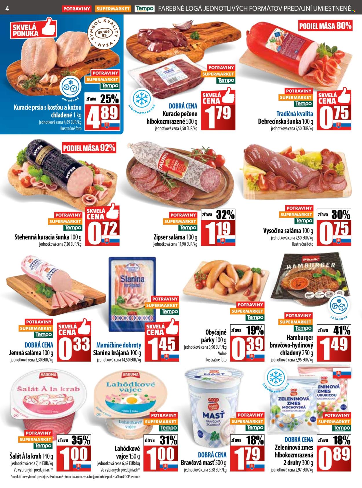 Leták COOP Jednota - 28.8.2025 - 3.9.2025. Strana 4