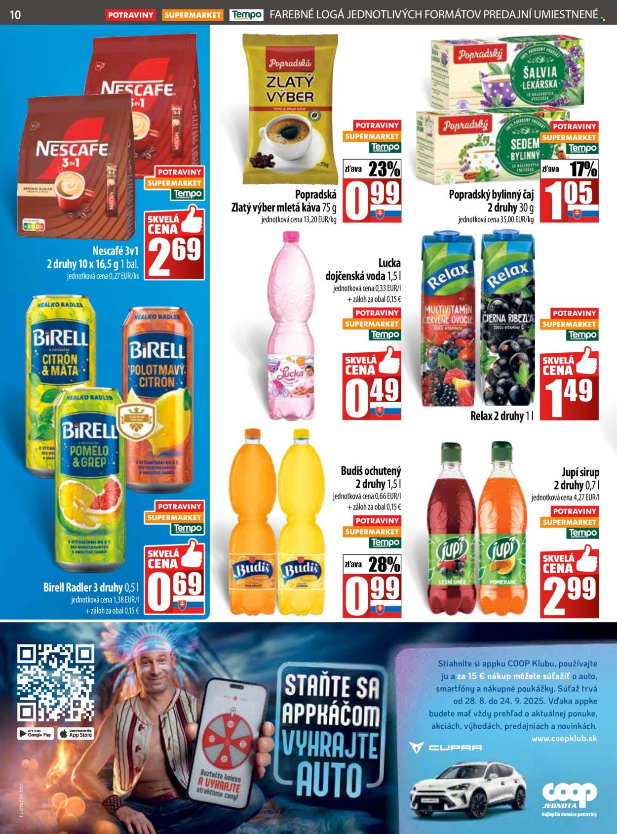 Leták COOP Jednota - 28.8.2025 - 3.9.2025. Strana 10