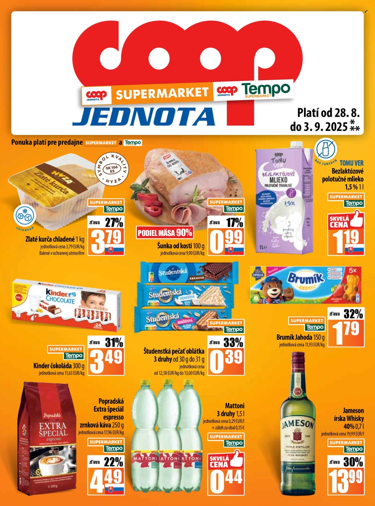 Leták COOP Jednota - 28.8.2025 - 3.9.2025. Strana 13