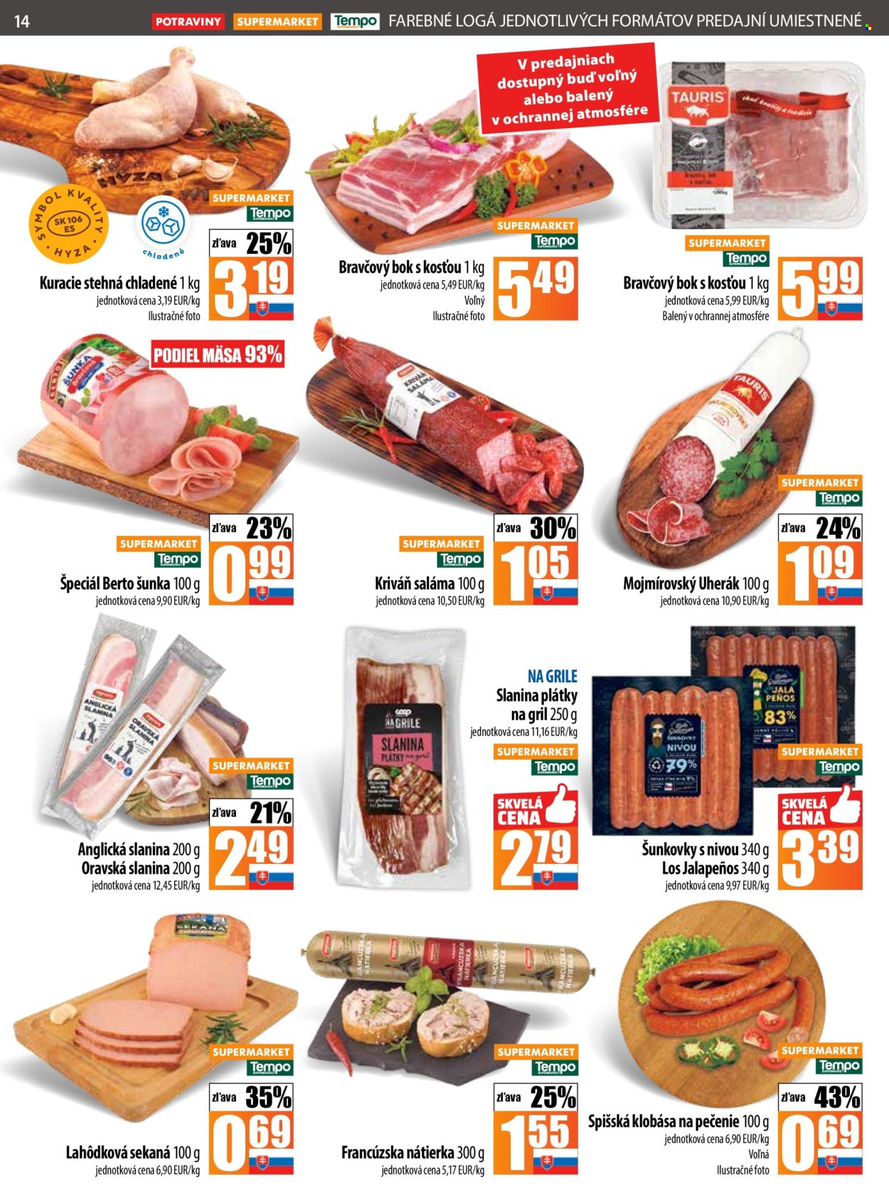 Leták COOP Jednota - 28.8.2025 - 3.9.2025. Strana 14