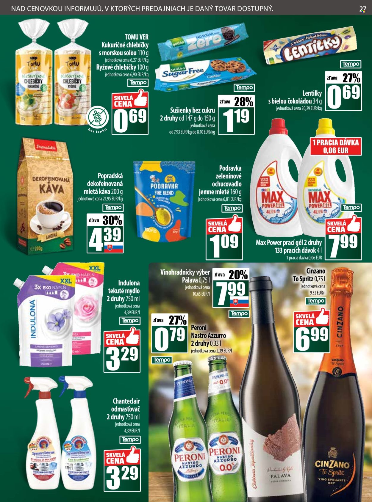 Leták COOP Jednota - 28.8.2025 - 3.9.2025. Strana 27