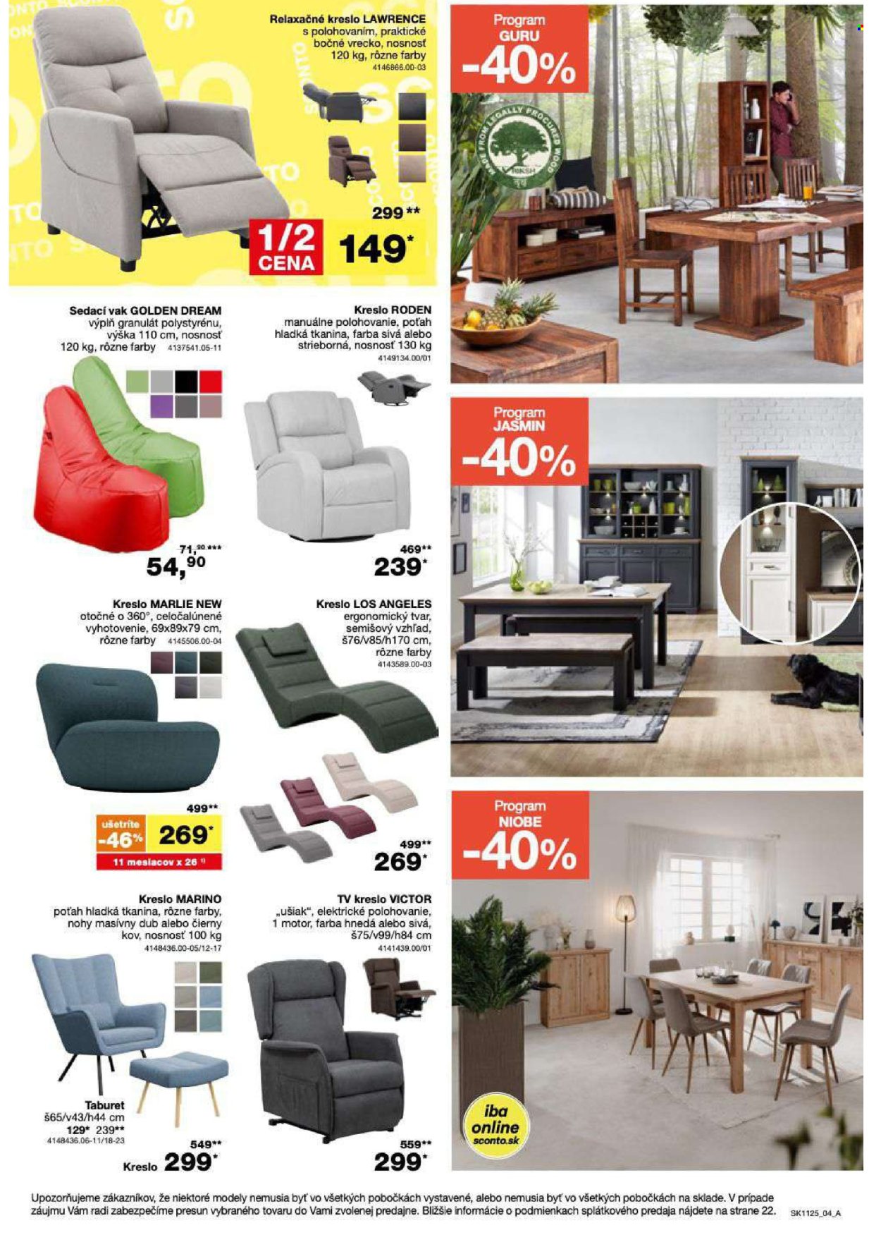 Leták Sconto nábytok - 27.8.2025 - 23.9.2025. Strana 4