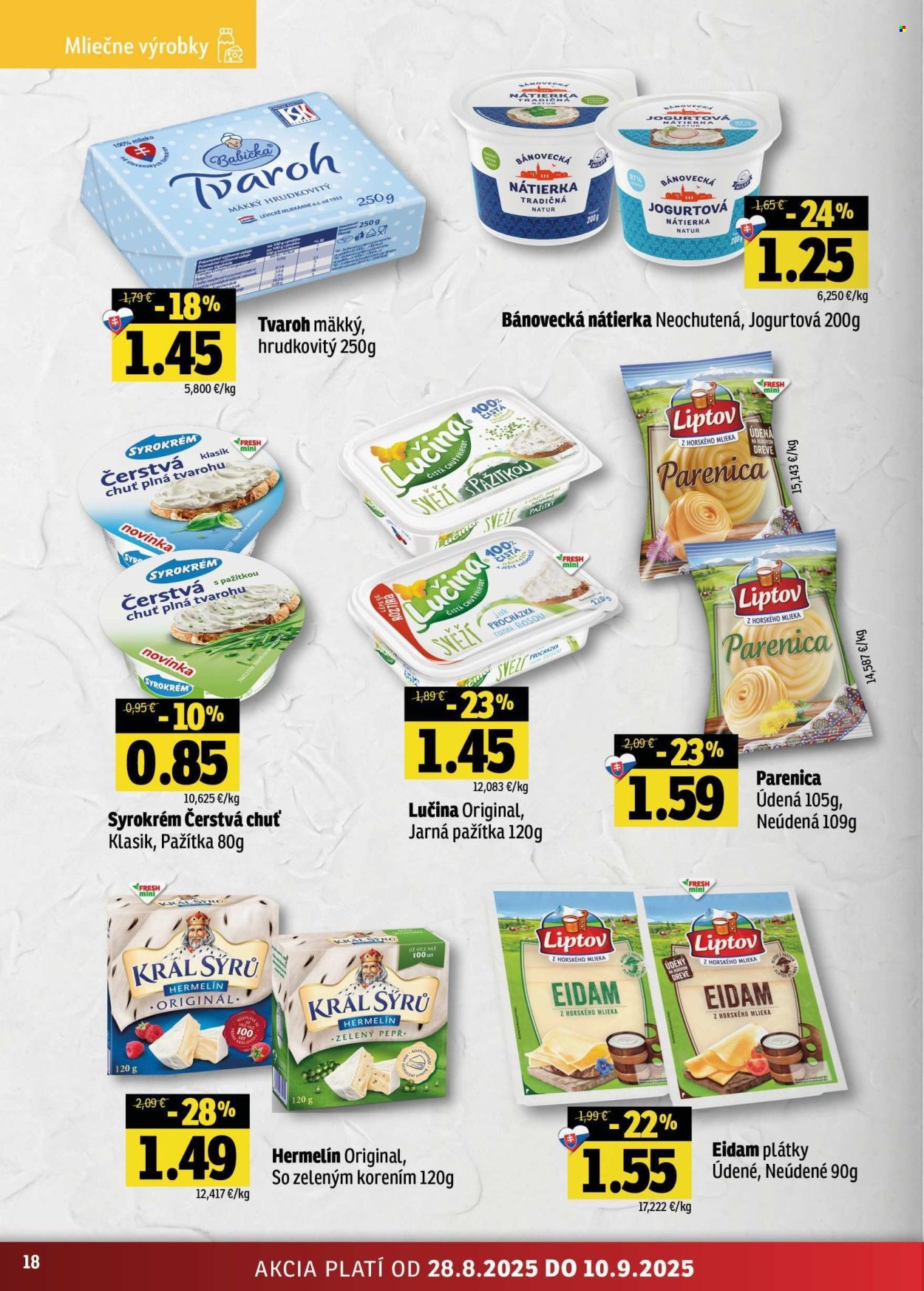 Leták FRESH - 28.8.2025 - 10.9.2025. Strana 18