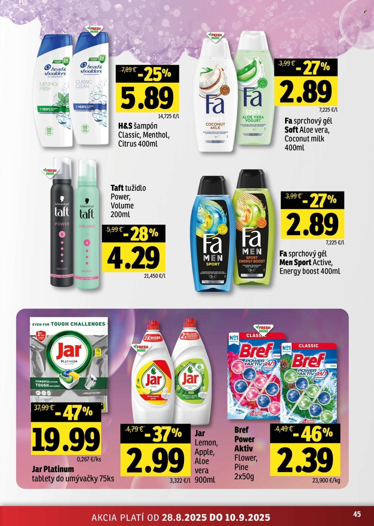 Leták FRESH - 28.8.2025 - 10.9.2025. Strana 45
