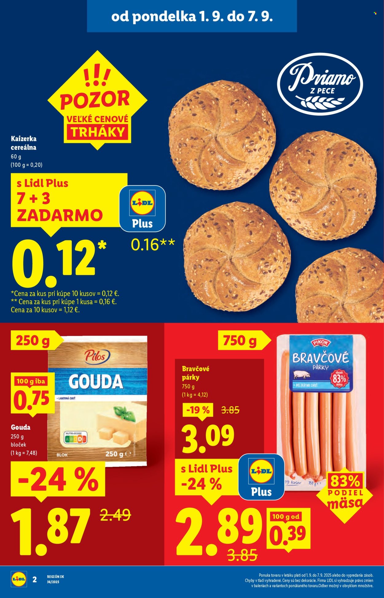 Leták Lidl - 1.9.2025 - 7.9.2025. Strana 2