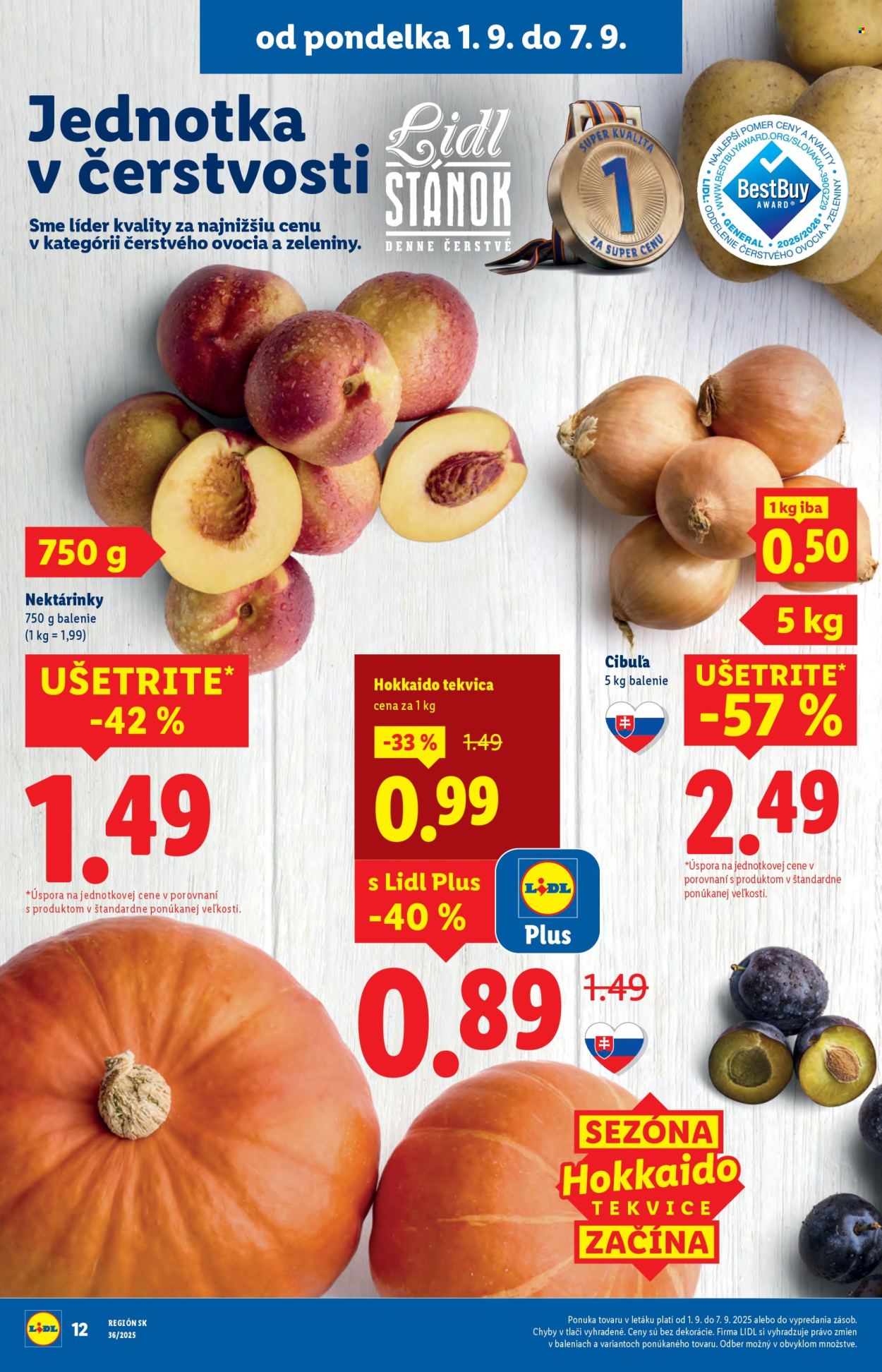 Leták Lidl - 1.9.2025 - 7.9.2025. Strana 12