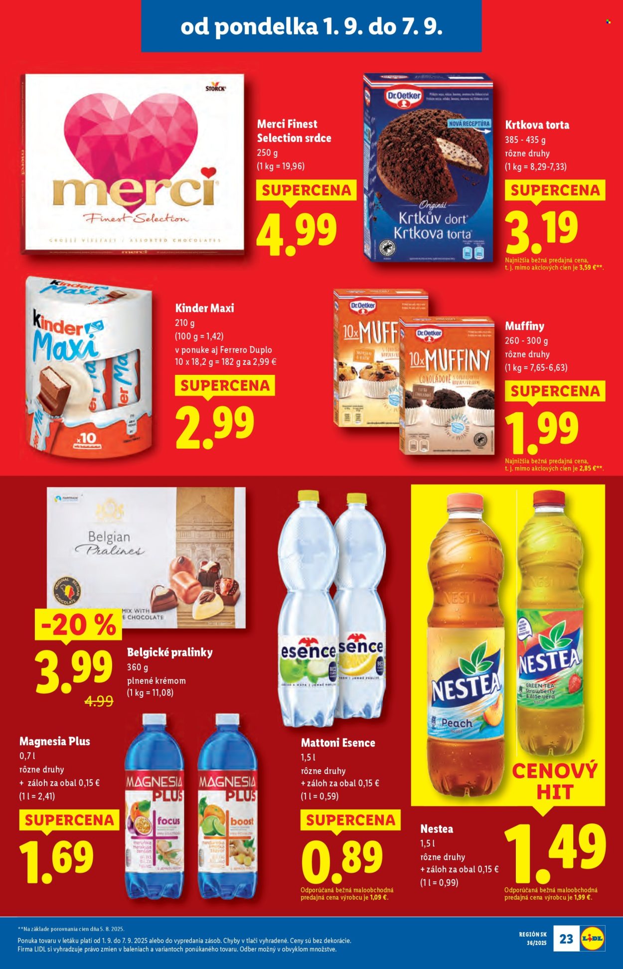 Leták Lidl - 1.9.2025 - 7.9.2025. Strana 25