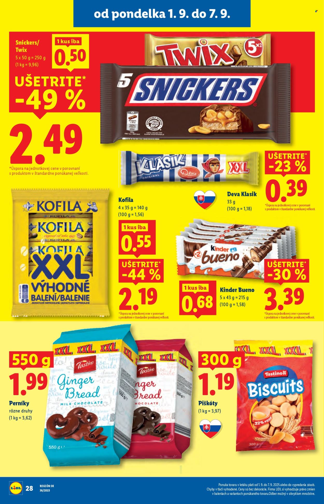 Leták Lidl - 1.9.2025 - 7.9.2025. Strana 30