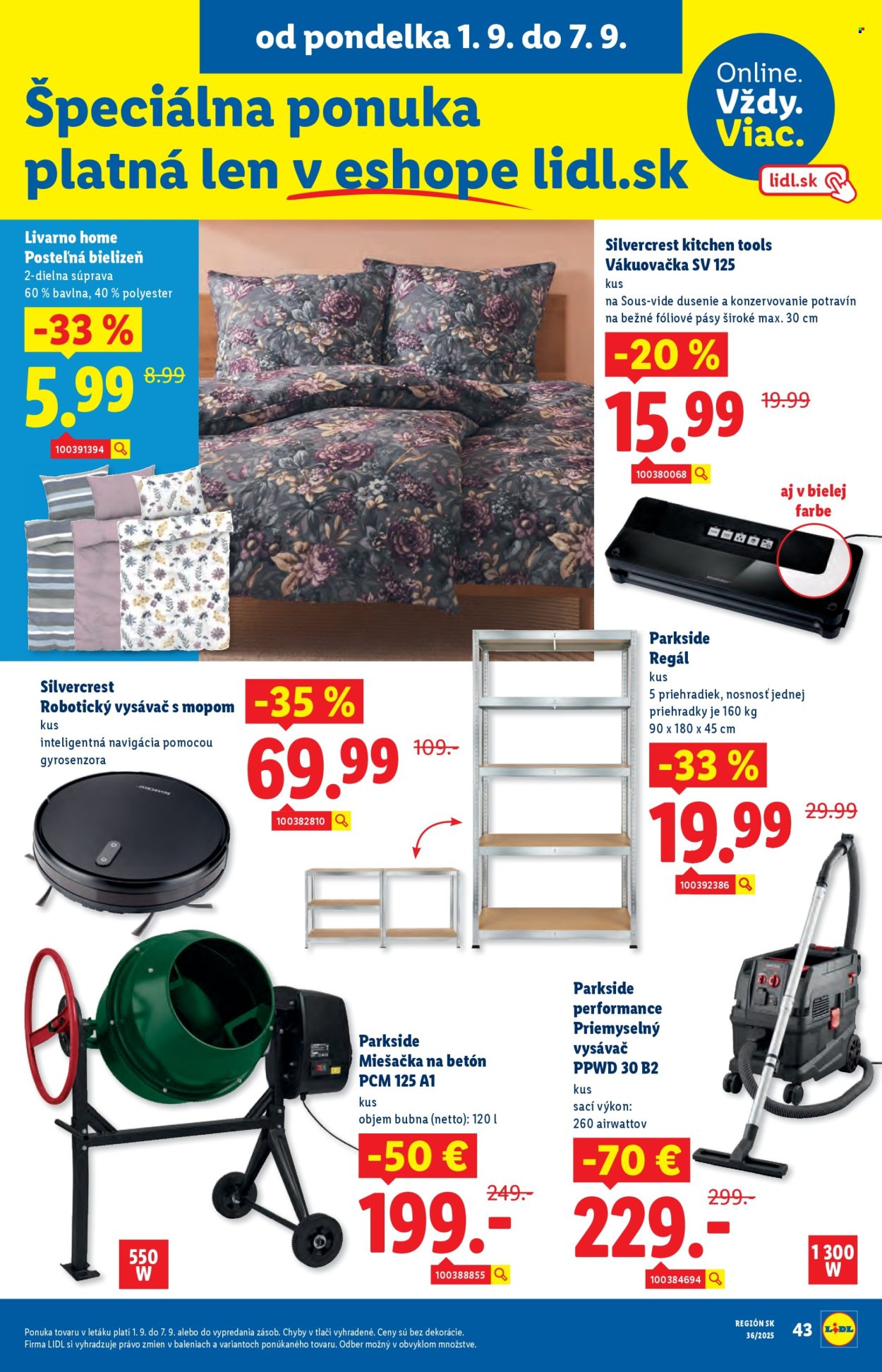Leták Lidl - 1.9.2025 - 7.9.2025. Strana 72