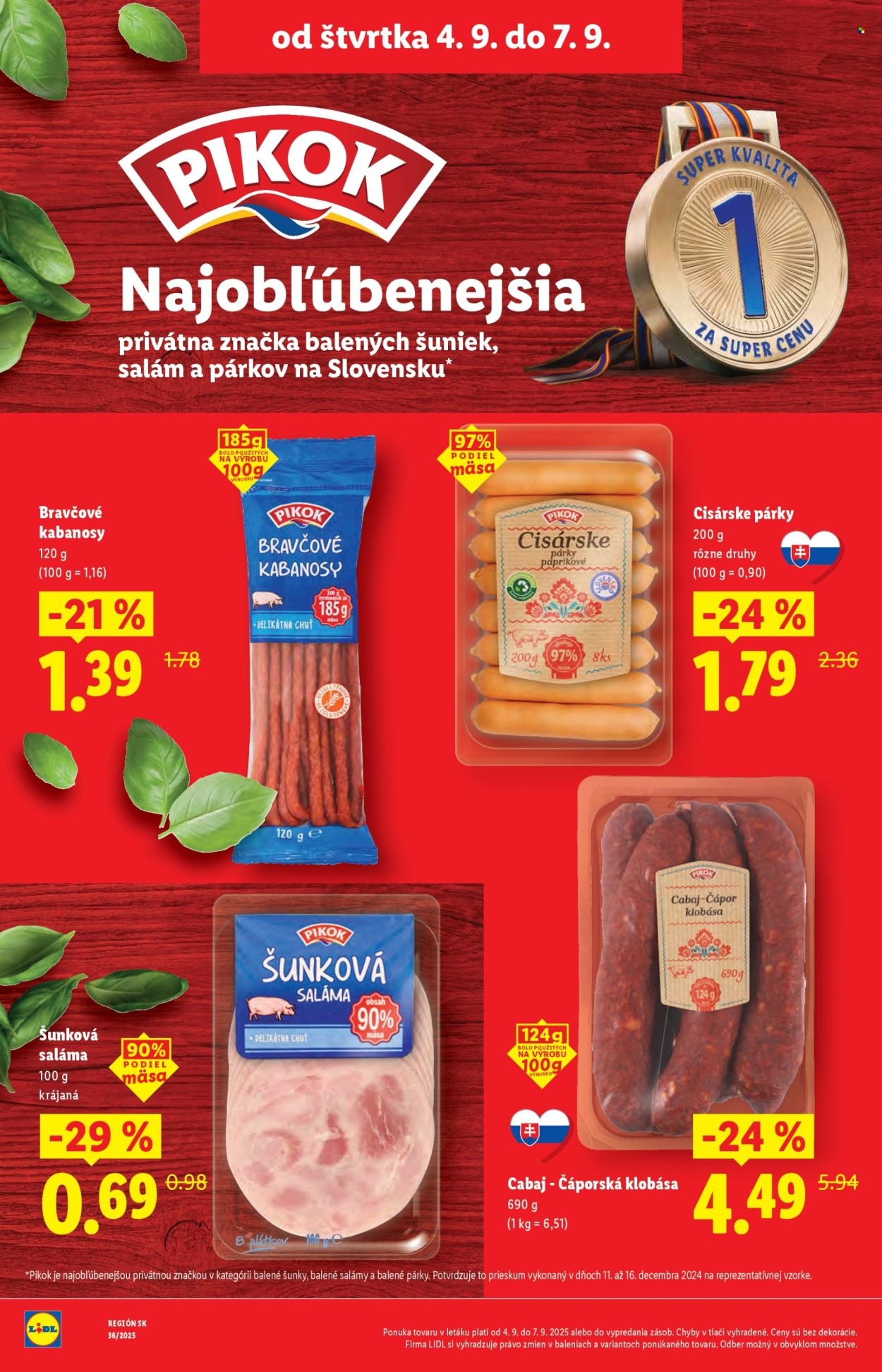 Leták Lidl - 1.9.2025 - 7.9.2025. Strana 90