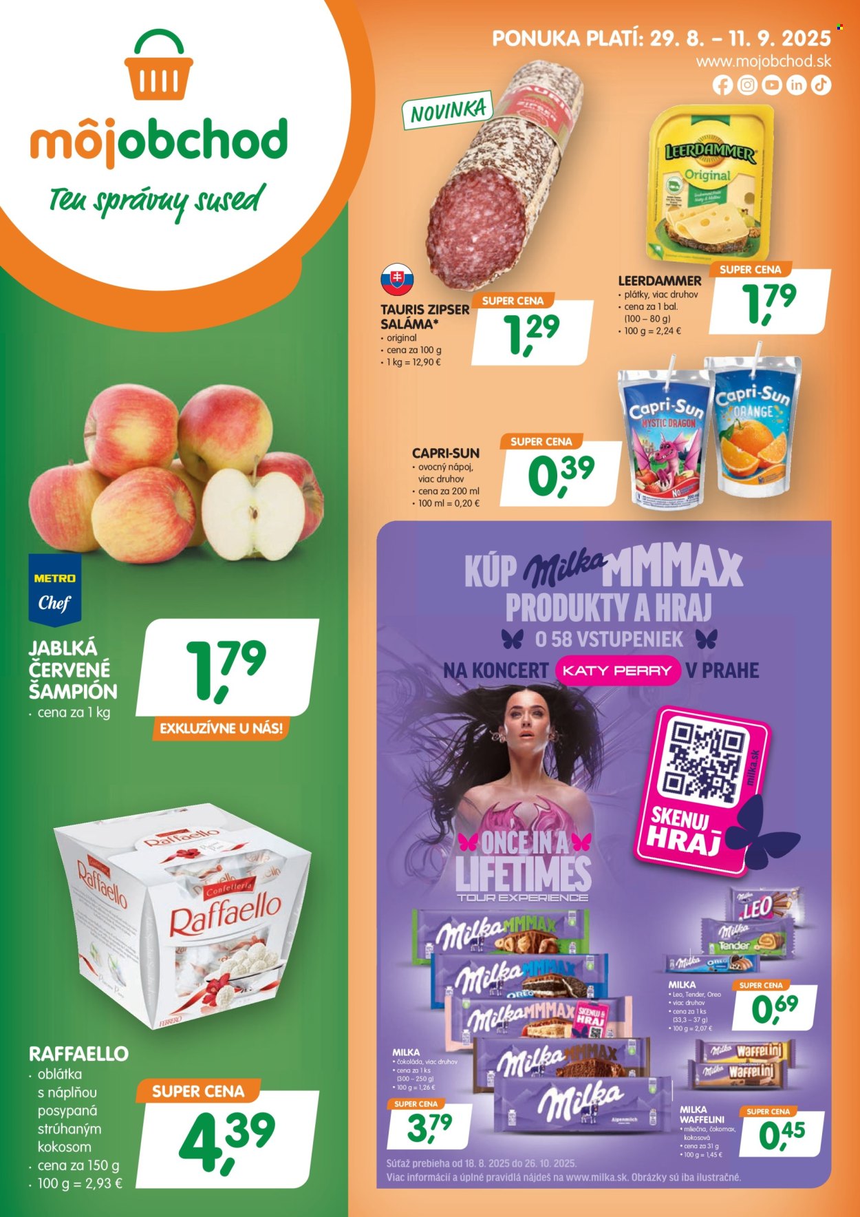 Leták Môj obchod - 29.8.2025 - 11.9.2025. Strana 1
