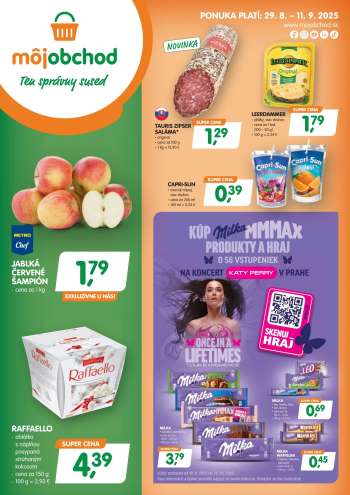 Leták Môj obchod - 29.8.2025 - 11.9.2025.