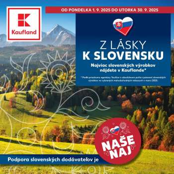 Leták Kaufland - 1.9.2025 - 30.9.2025.