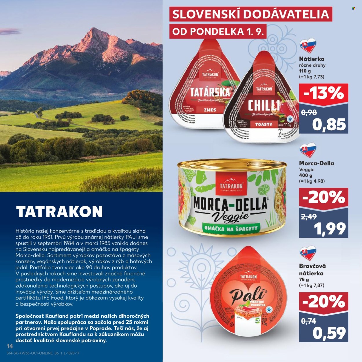 Leták Kaufland - 1.9.2025 - 30.9.2025. Strana 14