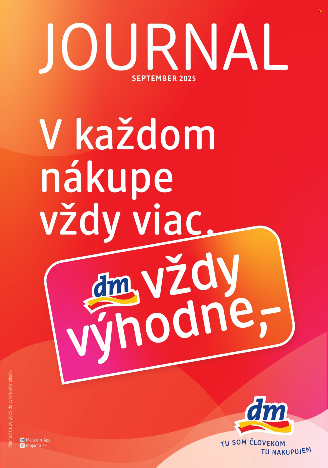 Leták dm drogerie - 1.9.2025 - 30.9.2025. Strana 1