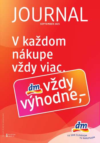 Leták dm drogerie - 1.9.2025 - 30.9.2025.