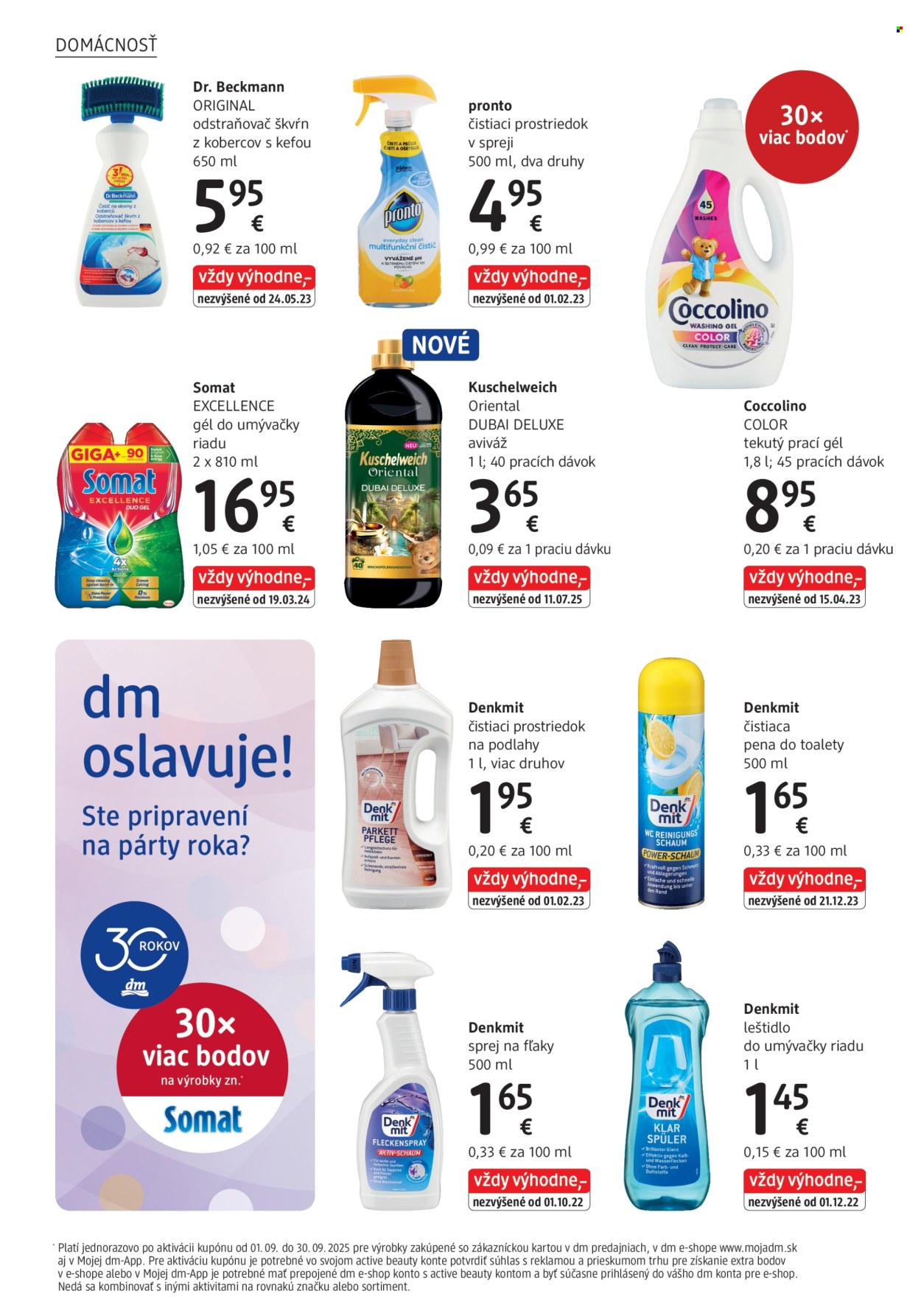 Leták dm drogerie - 1.9.2025 - 30.9.2025. Strana 30