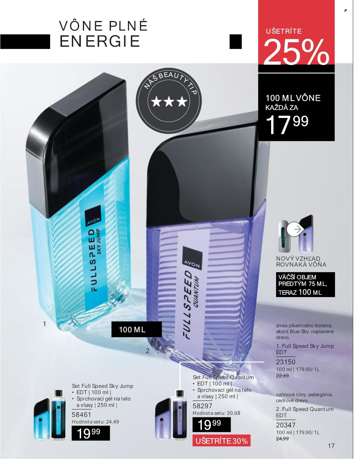Leták Avon - 1.9.2025 - 30.9.2025. Strana 17