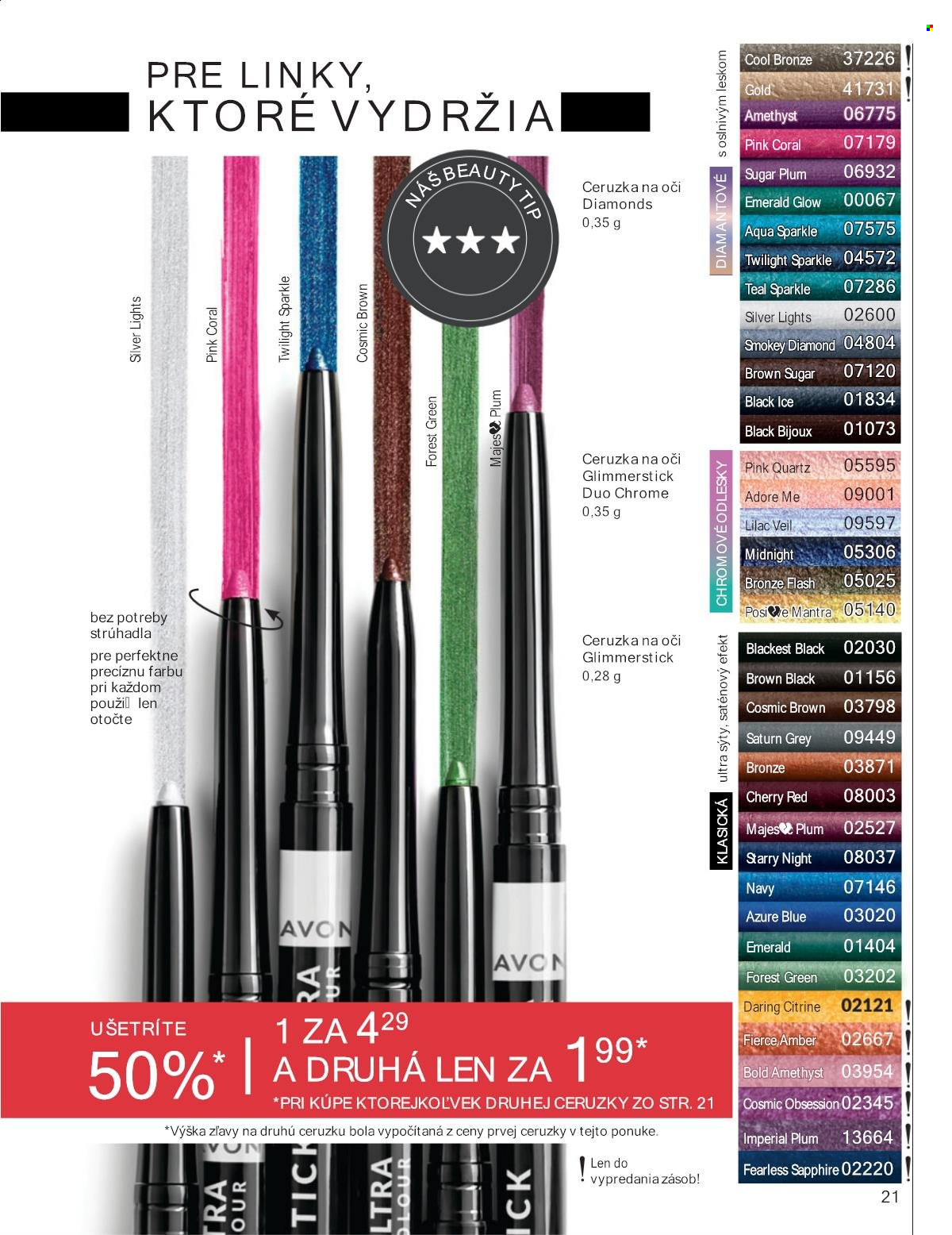 Leták Avon - 1.9.2025 - 30.9.2025. Strana 21