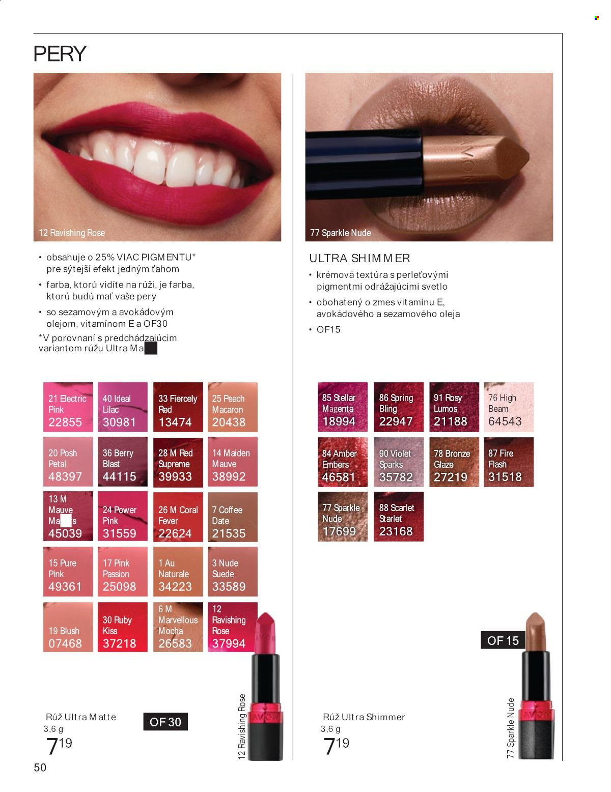 Leták Avon - 1.9.2025 - 30.9.2025. Strana 50