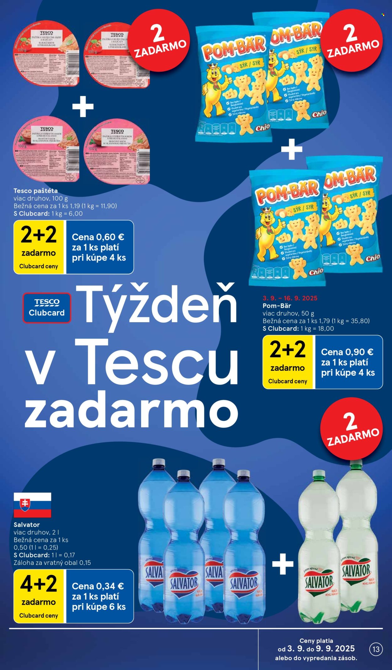 Leták TESCO - 3.9.2025 - 9.9.2025. Strana 13