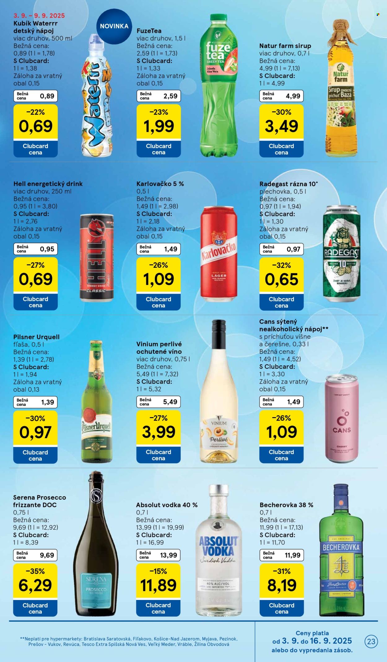 Leták TESCO - 3.9.2025 - 9.9.2025. Strana 23