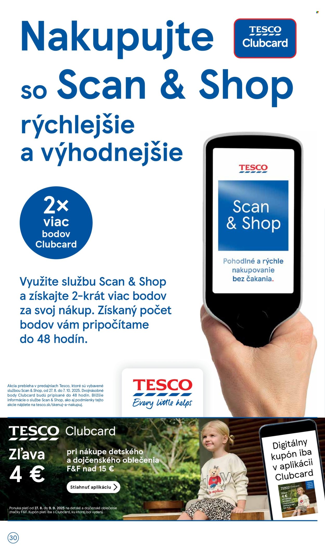 Leták TESCO - 3.9.2025 - 9.9.2025. Strana 30