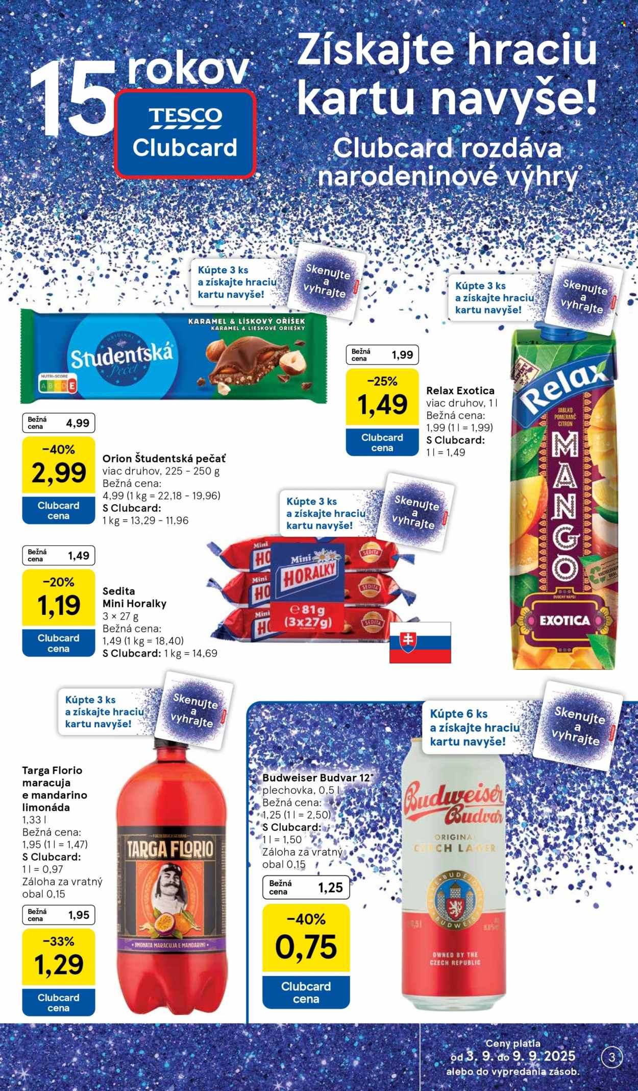 Leták TESCO supermarket - 3.9.2025 - 9.9.2025. Strana 3