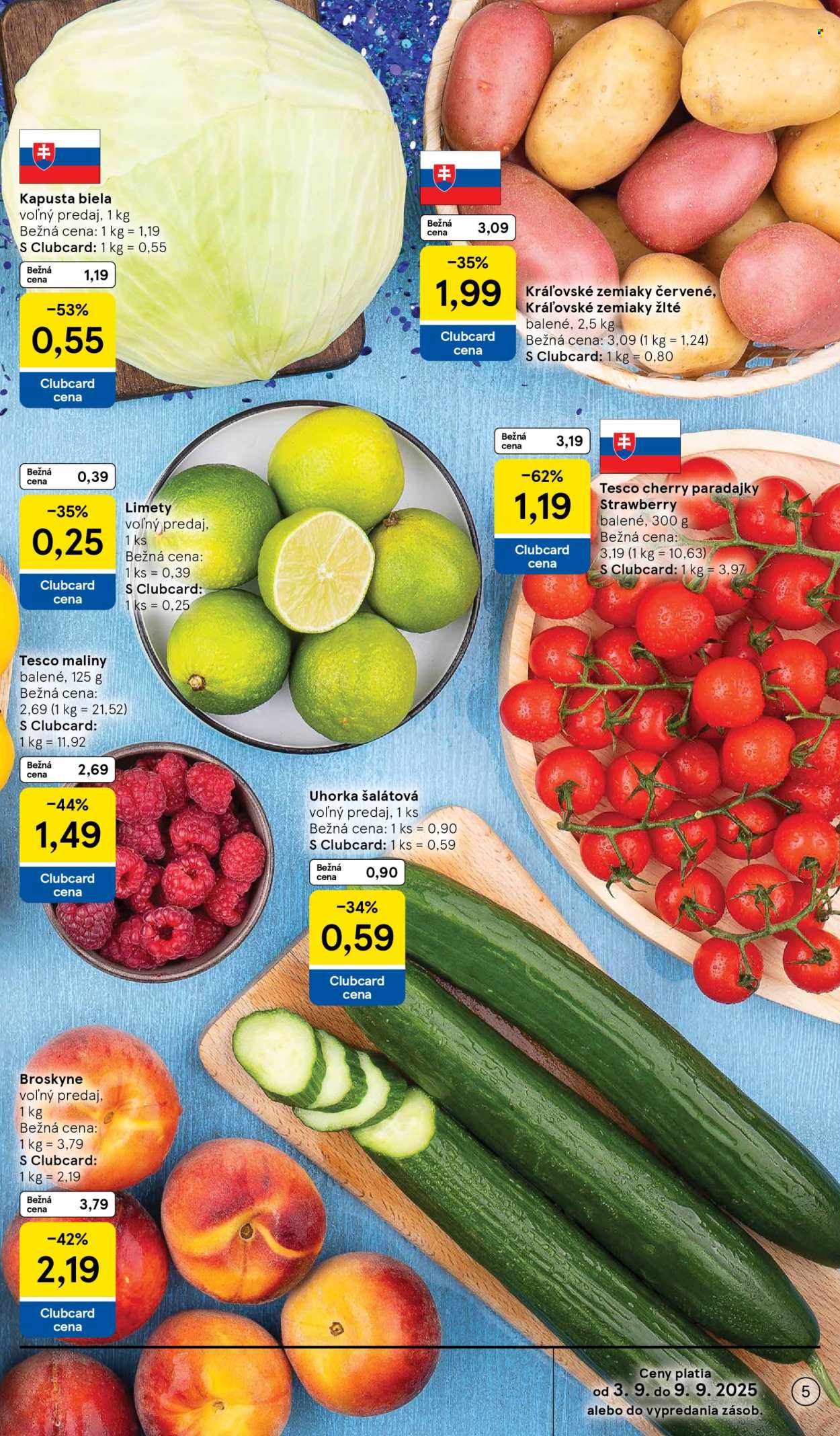 Leták TESCO supermarket - 3.9.2025 - 9.9.2025. Strana 5
