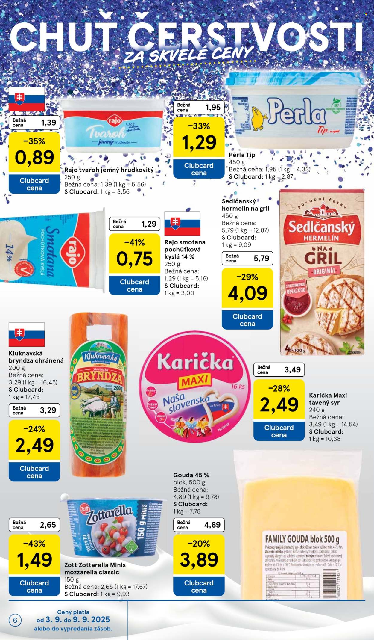 Leták TESCO supermarket - 3.9.2025 - 9.9.2025. Strana 6