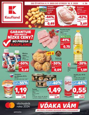 Leták Kaufland - 4.9.2025 - 10.9.2025.