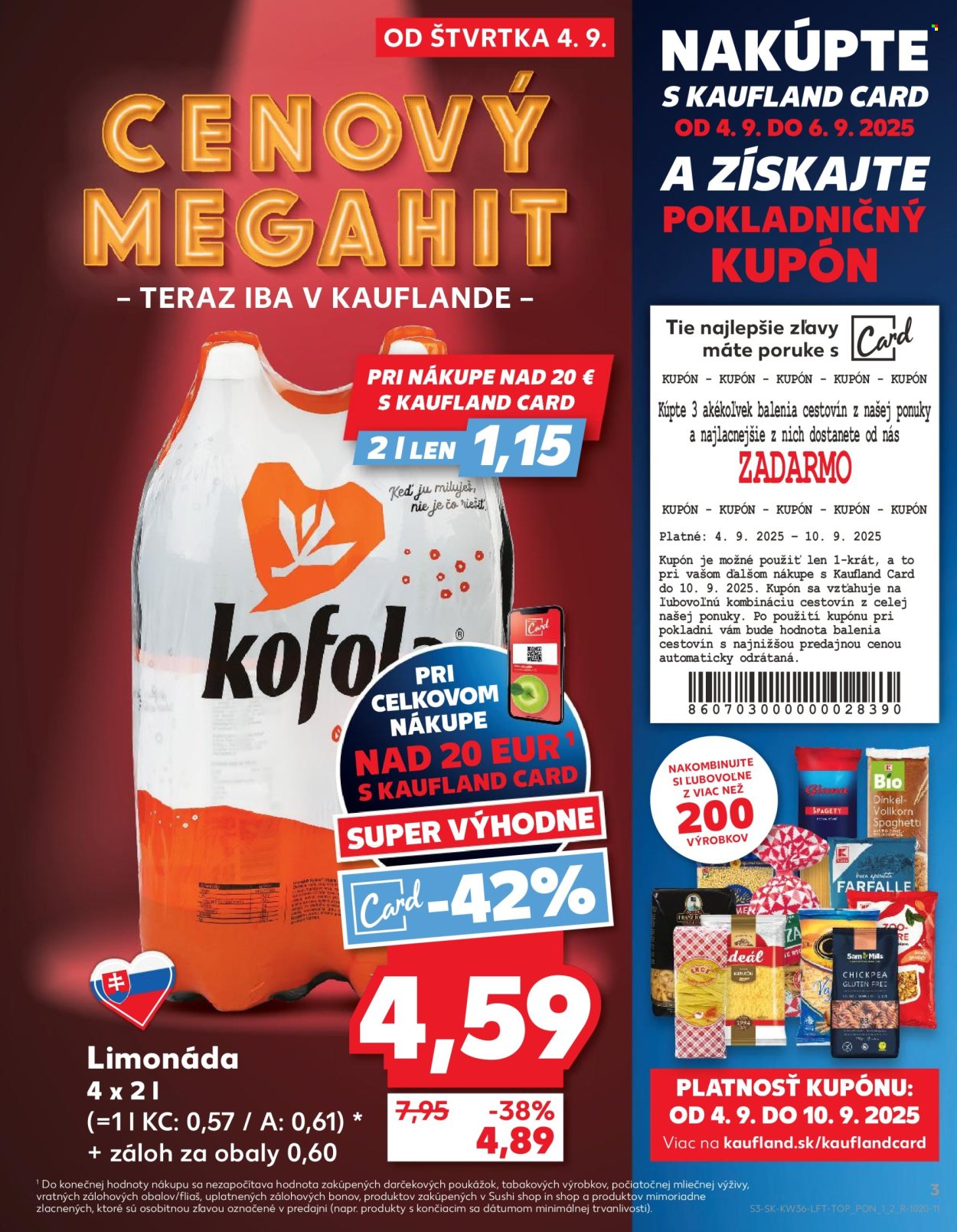 Leták Kaufland - 4.9.2025 - 10.9.2025. Strana 3