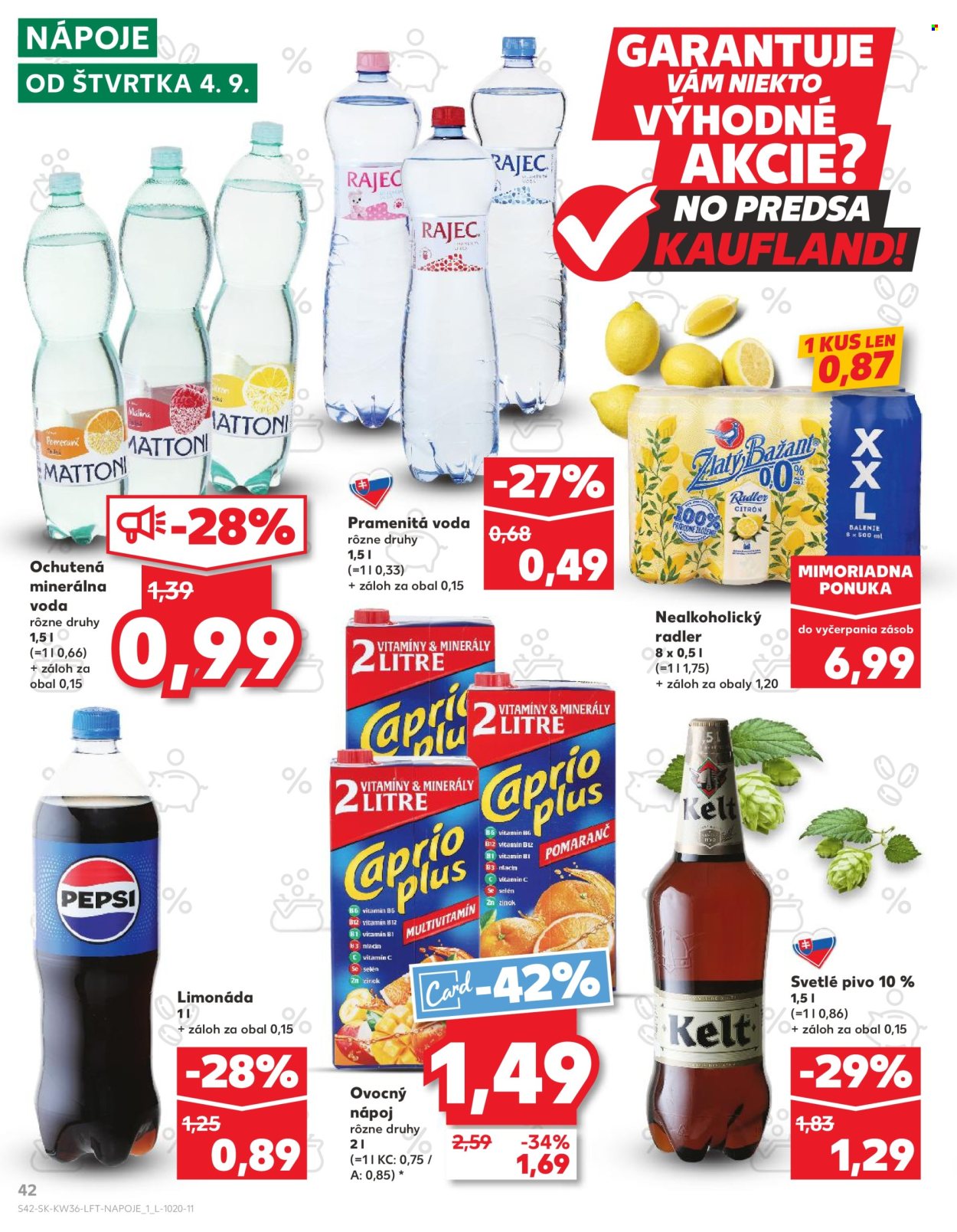Leták Kaufland - 4.9.2025 - 10.9.2025. Strana 42