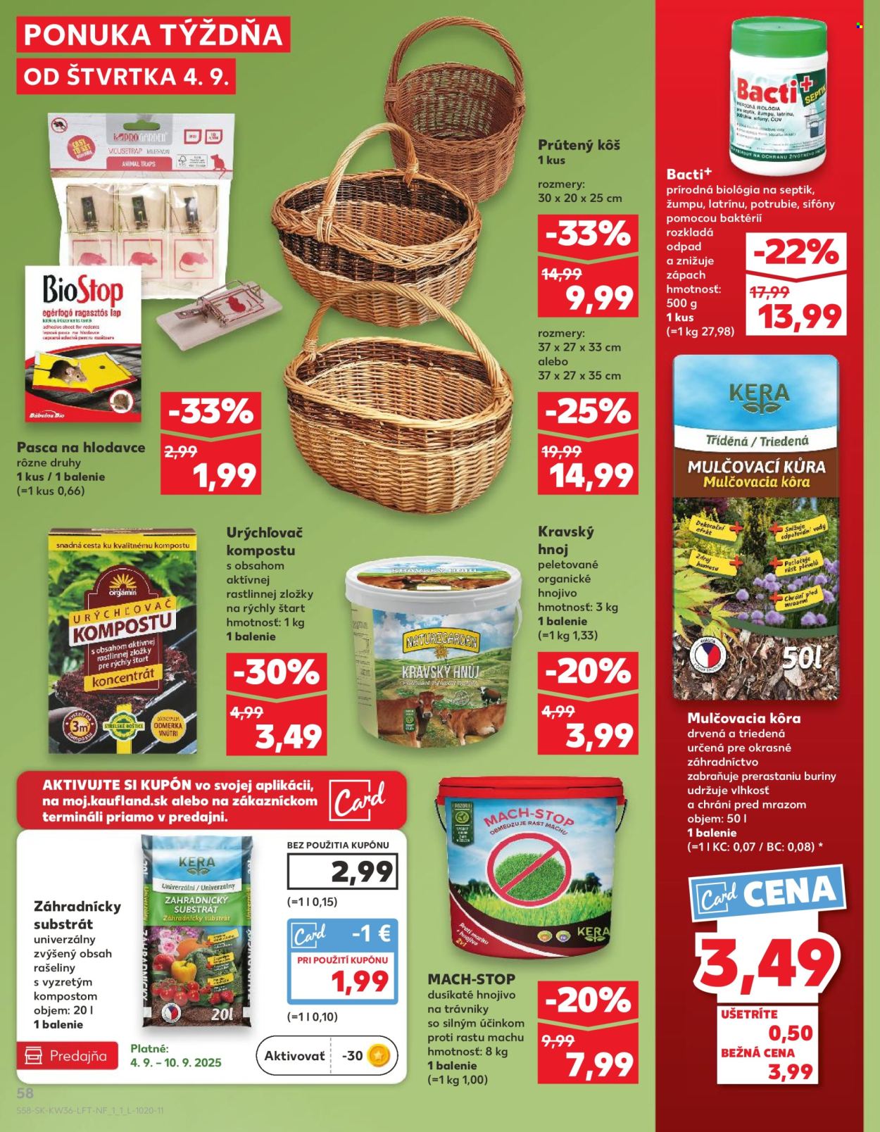 Leták Kaufland - 4.9.2025 - 10.9.2025. Strana 58